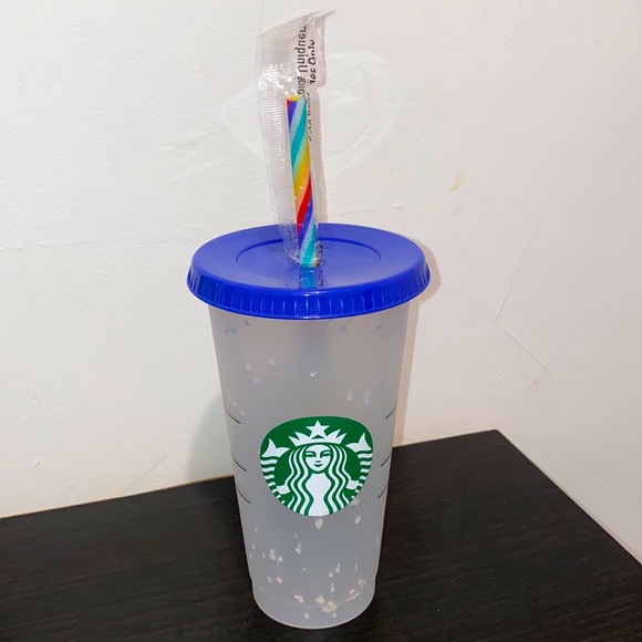 STARBUCKS Reusable Cup With Colorful Straw